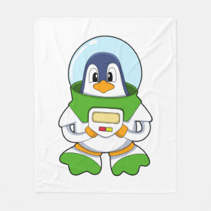 Manta Polar Pingüino como astronauta con disfraz