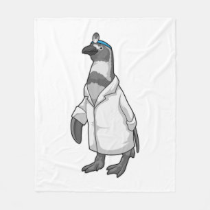 Manta Polar Pingüino como Médica con abrigo de Médica