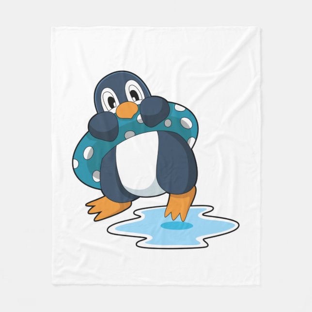 Manta Polar Pingüino con Lifebuoy (Anverso)