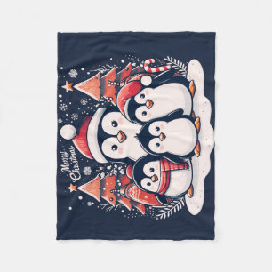 Manta Polar Pingüino de navidades por Rp