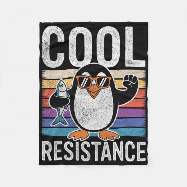 Manta Polar Pingüino de Tarifas de Resistencia Fría Sutil Prot (Anverso)