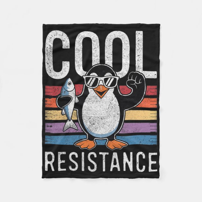 Manta Polar Pingüino de Tarifas de Resistencia Fría Sutil Prot (Anverso)