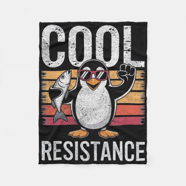 Manta Polar Pingüino de Tarifas de Resistencia Fría Sutil Prot (Anverso)