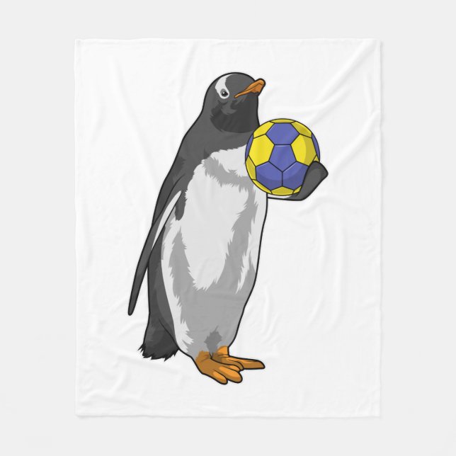 Manta Polar Pingüino en deportes de balonmano (Anverso)