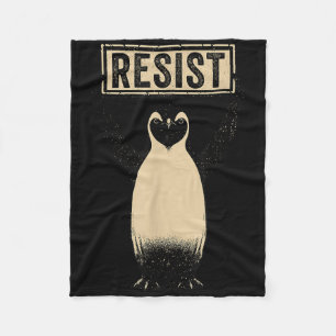 Manta Polar Pingüino gracioso se resiste a la protesta de los