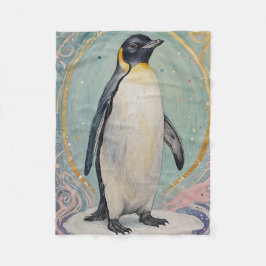 Manta Polar Pingüino Magico Pastel