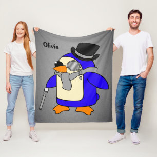 Manta Polar Pingüino neutro personalizado lindo