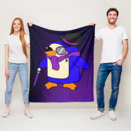 Manta Polar Pingüino púrpura personalizado