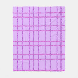 Manta Polar Pink and purple flower checkered pattern