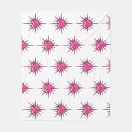 Manta Polar Pink Barbed Heart Cybersigilism Fleece Blanket