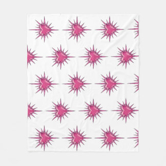 Manta Polar Pink Barbed Heart Cybersigilism Fleece Blanket
