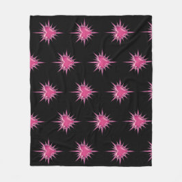 Manta Polar Pink Barbed Heart Cybersigilism Fleece Blanket