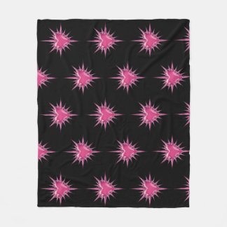 Manta Polar Pink Barbed Heart Cybersigilism Fleece Blanket