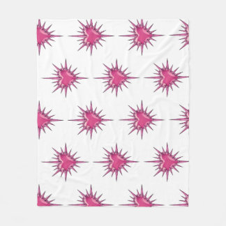 Manta Polar Pink Barbed Heart Cybersigilism Fleece Blanket