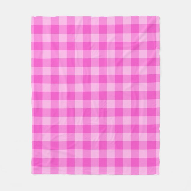 Manta Polar Pink Checkered Square Seamless Pattern  (Anverso)