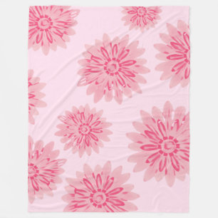 Manta Polar Pink Daisy