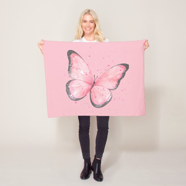Manta Polar pink glitter butterfly (In situ)