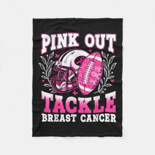 Manta Polar "Pink Out" Tackee Conciencia sobre el Cáncer de Ma