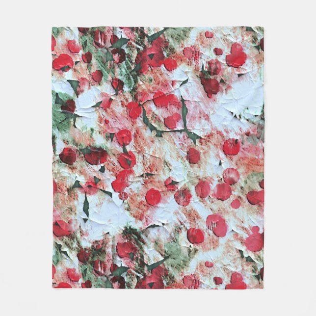 Manta Polar Pink Red Dirty Polka Dot Grunge Decay (Anverso)