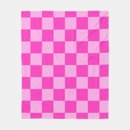 Manta Polar Pink Tones Checkered Square Seamless Pattern Throw
