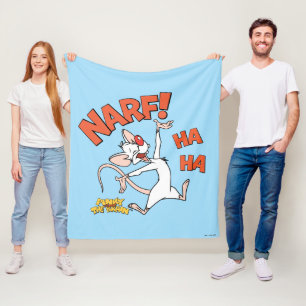 Manta Polar Pinky y el cerebro   Pinky "Narf"