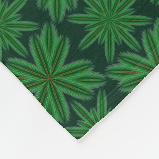 Manta Polar Pino Snowflakes Forest Fleece Blanket (3 Tamaños) (Esquina)