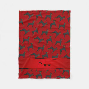 Manta Polar Pinschers rojos conocidos personalizados del