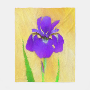 Manta Polar Pintado de iris morado - Perro original curado A