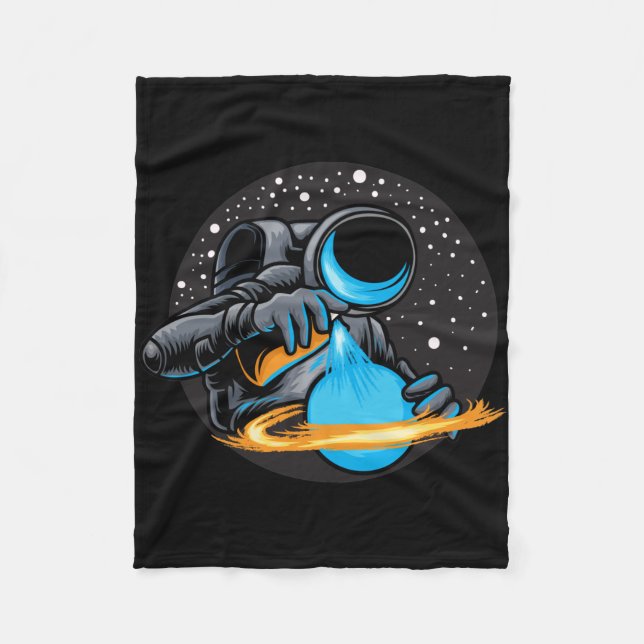 Manta Polar Pintor Astronauta Del Planeta (Anverso)