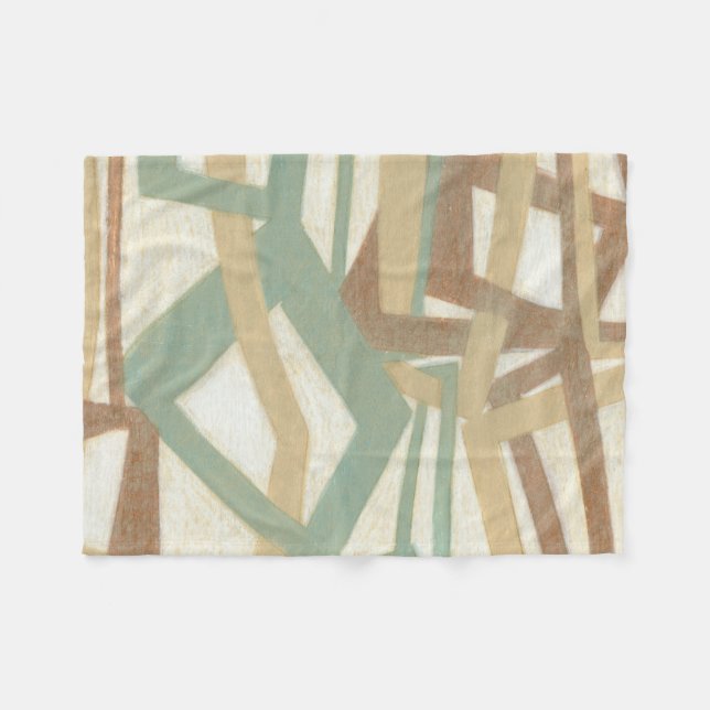 Manta Polar Pintura a mano alzada por Norman Wyatt (Frente (Horizontal))