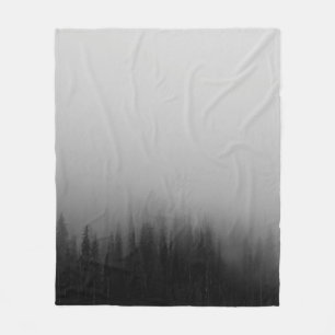 MANTA POLAR PINTURA ABSTRACTA DE BOSQUES DE PINO