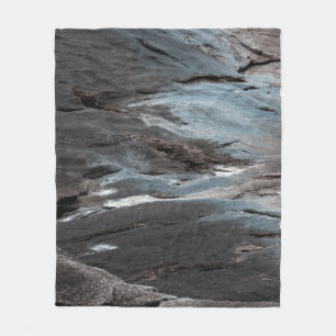 Manta Polar Pintura abstracta en negro y gris