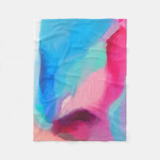 Manta Polar Pintura abstracta multicolor