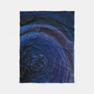 Manta Polar Pintura abstracta púrpura y marrón