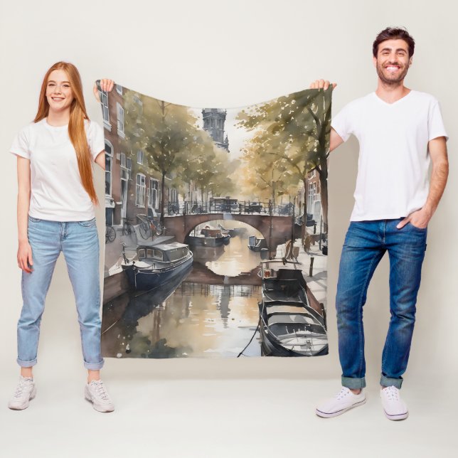 Manta Polar pintura acuarela de Amsterdam (In situ)