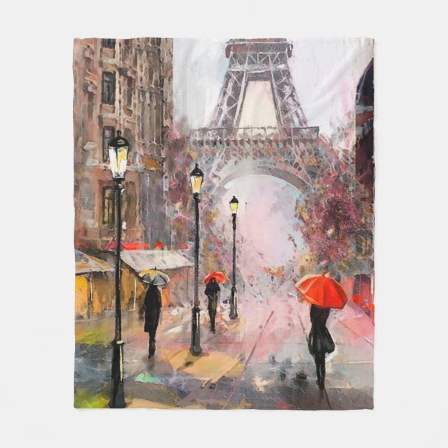 Manta Polar pintura al óleo sobre lienzo, vistas a la calle de (Anverso)