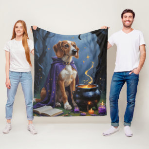 Manta Polar Pintura caprichosa de Halloween de perro galgo afg