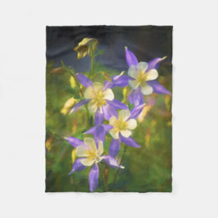 Manta Polar Pintura Colorado Blue Columbine - Arte Original