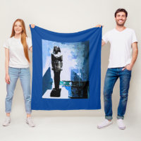 Pintura de arte azul egipcio
