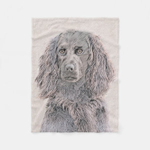Manta Polar Pintura de Boykin Spaniel - Arte de Perro Original