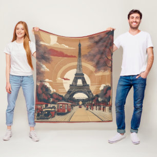 Manta Polar Pintura de época de París