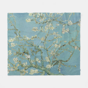 Manta Polar Pintura de flores de almendra de Van Gogh