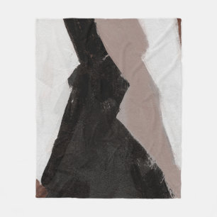 Manta Polar Pintura de medios mixtos, diseño abstracto minimal