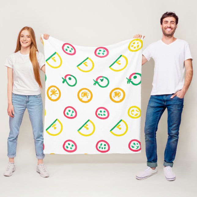 Manta Polar Pintura de Patrones Cutetos. ¡Hazte con una en Zaz (In situ)