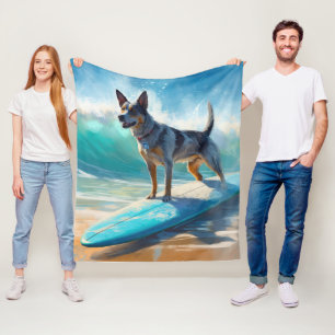 Manta Polar Pintura de surf Blue Heeler Beach