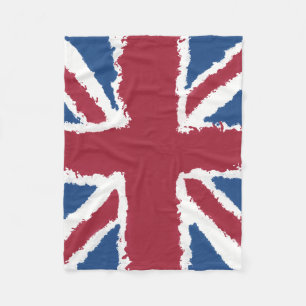 Manta Polar Pintura de Union Jack de Heva Weva