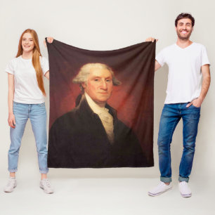 Manta Polar Pintura del retrato de George Washington del