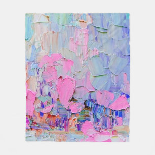 Manta Polar Pintura grabado en relieve expresiva en lienzo, cr