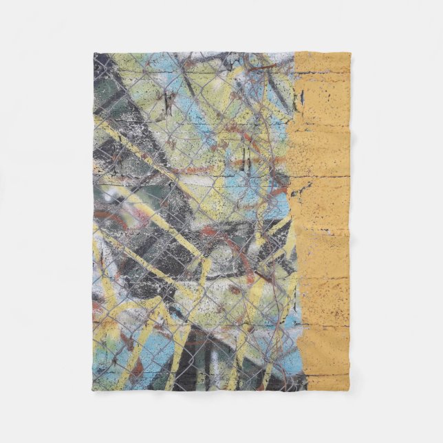 Manta Polar Pintura multicolor de pared (Anverso)