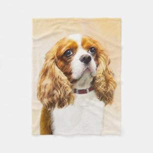 Manta Polar Pintura original de Cavalier King Charles Spaniel